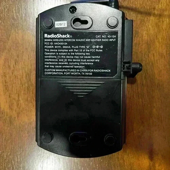 Wireless Intercom Radio Shack Model 43-124 - Picture 4 of 10